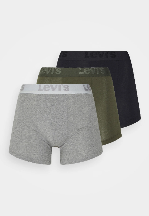 levis men premium boxer brief 3p grey combo